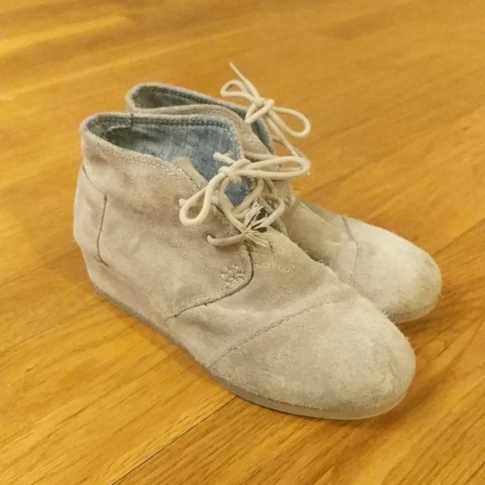 TOMS Swede Wedge Heels!
